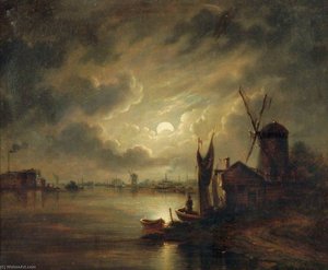 Breydon, Norfolk, Moonlight