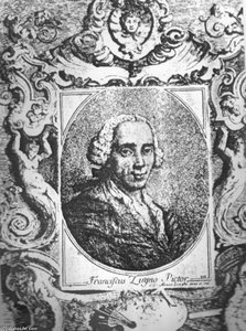 Gravure Représentant Le Peintre Francesco Zugno — Francesco Zugno