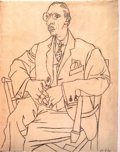 Portrait D' Igor Stravinsky — Pablo Picasso, Cubist Minimalism
