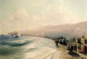Arrival Catherine The Second To Pheodosiya — Ivan Konstantinovich Aivazovsky