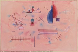 Haltende Stäbchen (sticks, The Rose) — Wassily Wassilyevich Kandinsky, Neo-suprematism