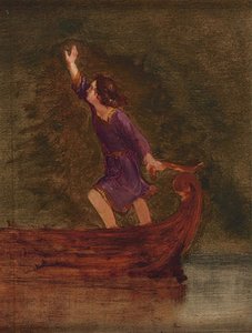 Figure Study For The Voyage Of Life, Youth — Thomas Cole