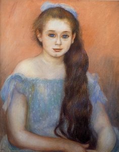 Portrait Of A Young Girl — Pierre-auguste Renoir