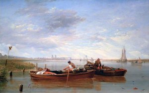 View Of Greenwich Hospital And The River Thames Taken On The Isle Of Dogs — Sir Augustus Wall Callcott