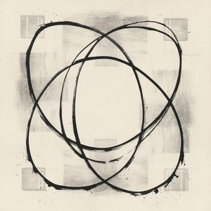 Interlocking Shadows: A Singular Monochromatic Study Of Gestural Ink And Geometric Order — Laurent Fabre