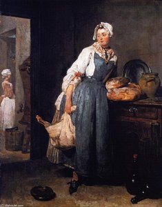 The Return From The Market — Jean-baptiste-siméon Chardin