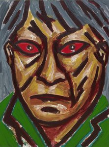 Portrait with Red Eyes