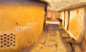 Village(khajuraho) — Akino Fuku, Contemporary Realism