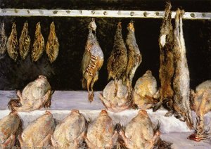 Display Of Chickens And Game Birds — Gustave Caillebotte, Impressionism