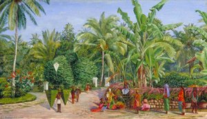 View From The Artist's Window At Buitenzorg, Java — Marianne North