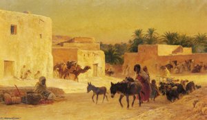 Leaving The Market — Eugène Alexis Girardet