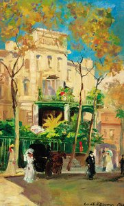 Hotel In Sunshine — Konstantin Alexejewitsch Korowin, Impressionism