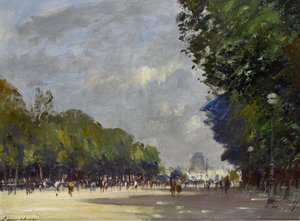 The Centre Walk, Tuileries Gardens, Paris — Edward Seago
