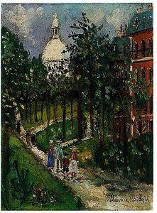 The Sacre-coeur De Montmartre And The Saint-pierre Square — Maurice Utrillo