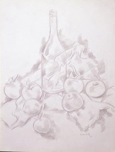 Still Life, Bottles And Fruit — Marsden Hartley