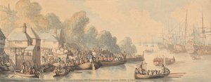 Embarkation At Southampton, June 20th 1794 — Thomas Rowlandson