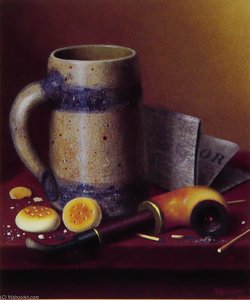 A Mans-talbe Reversed — William Michael Harnett