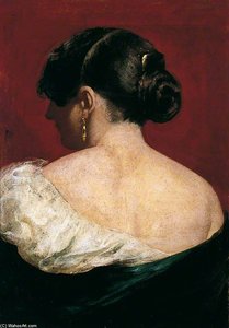Head And Shoulders Of A Girl From Behind — William Etty