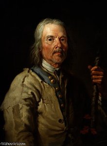 Man Holding A Staff, C.1800 — Thomas Barker