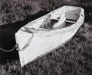 White Boat In Grass — Bernard Stadiem
