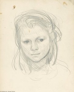 Study Of The Head Of A Young Girl — Sir George Clausen