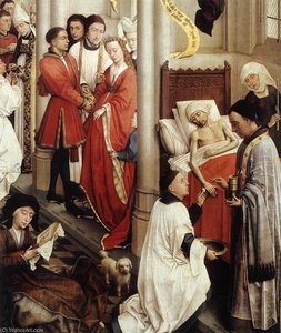 Seven Sacraments (right Wing) Detail — Goswijn Van Der Weyden