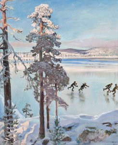 Skaters Near The Shore Of Kalela — Аксел Гален-калела