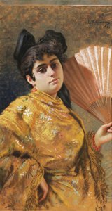 Girl with a Fan