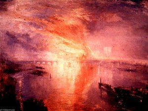 Burning Of The Houses Of Parliament — Јозеф Турнер