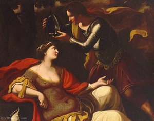 Tancred baptizes the dying Clorinda