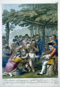 The Indians Delivering Up The English Captives To Colonel Bouquet Near His Camp At The Folks Of Muskingum, North America In November 1764 — Benjamin West, Neoclassicism