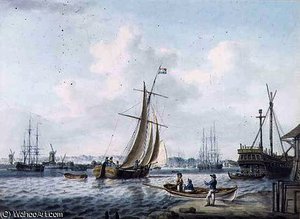 A View Of Greenwich And Deptford Showing The Royal — William Anderson