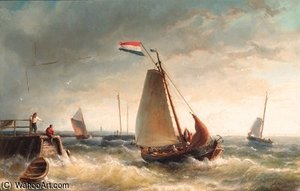 De Hoop Setting Out For Sea — Nicolaas Riegen