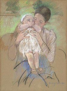 Baby Standing On Mother’s Lap — Mary Stevenson Cassatt