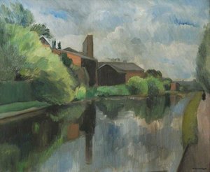 View On The Oxford Canal — Bernard Meninsky