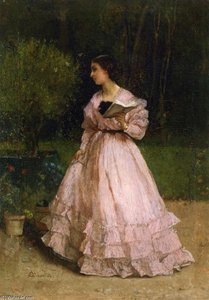 In The Garden — Alfred Stevens