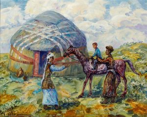Putting The Son On A Horse — Bazarbay Serekeev