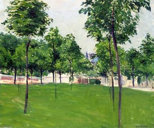 Promenade At Argenteuil — Gustave Caillebotte, Impressionism