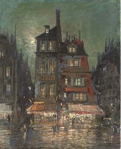 Before The Hotel Bourgondie, Paris — Konstantin Alexeievitch Korovin