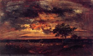 Twilight Landscape — Théodore Rousseau