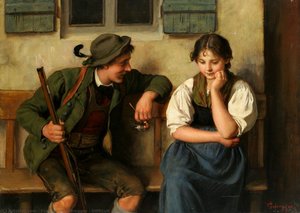 Difficult Question — Franz Von Defregger