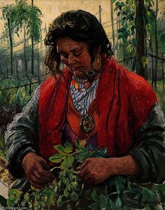 Hop-picking Granny Knowles, An Old Hand — Dame Laura Knight