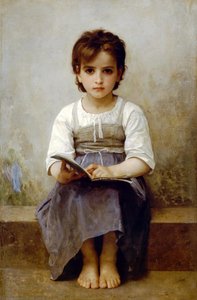 The Difficult Lesson — William-adolphe Bouguereau