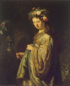 Flora, Eremitaget — Rembrandt Van Rijn, Baroque