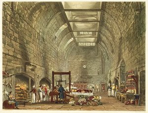 Ancient Kitchen, Windsor Castle — James Stephanoff