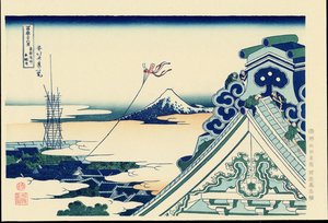 Honganji Temple In Asakusa — Katsushika Hokusai