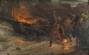 The Funeral Of A Viking — Frank Dicksee