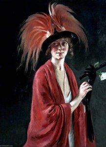 Paradise Plumes and Red Shawl