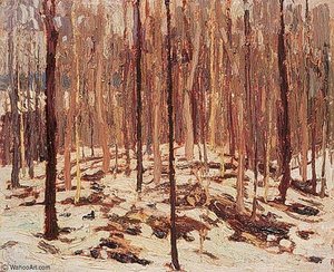 Snow In The Woods (i) — Thomas Clement Thompson
