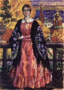 Mercahnt's Wife — Boris Mikhailovich Kustodiev